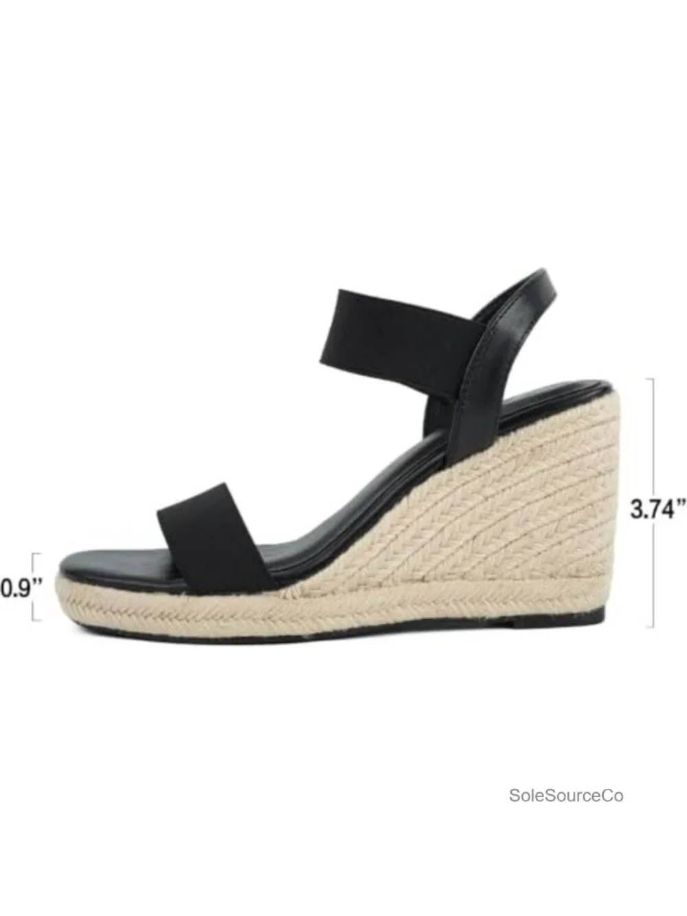 Women's Espadrille Wedge Sandals Platform Heels Square Toe Ankle Strap Dressy